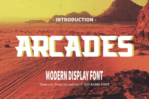 Arcades Font for Creative Design