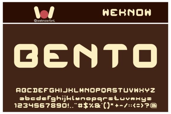 Bento: A Stylish Display Font