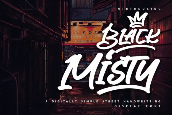 Black Misty Font: Elegant Handwriting for Editorial Design