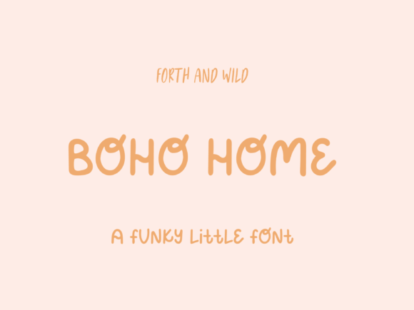 Boho Home Font for Bold Design