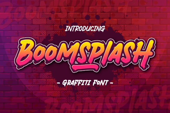Boomsplash: A Graffiti Font for Bold Branding