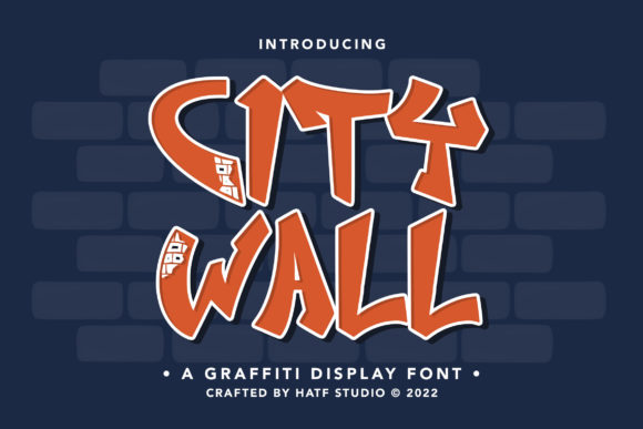 City Wall – Graffiti Display Font