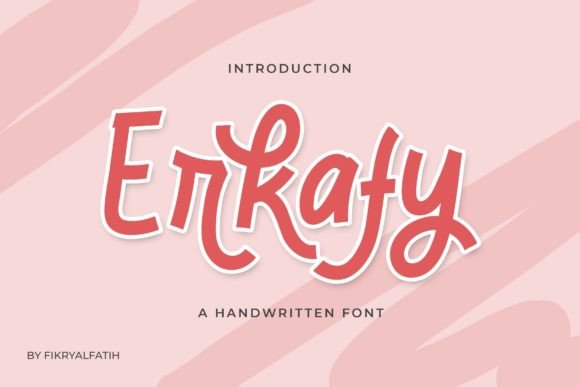 Erkafy: A Cheerful Display Font