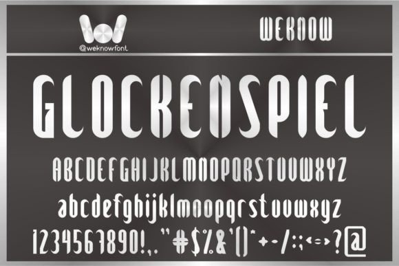 Glockenspiel Font for Web Design