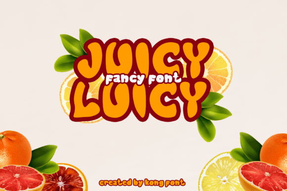 Juicy Luicy Font for Creative Makers