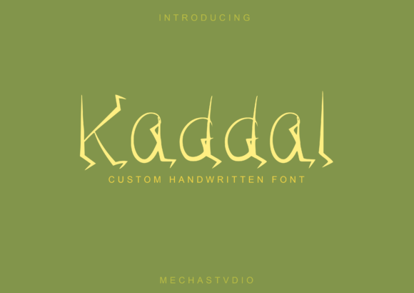 Kaddal: A Display Font for Creative Projects