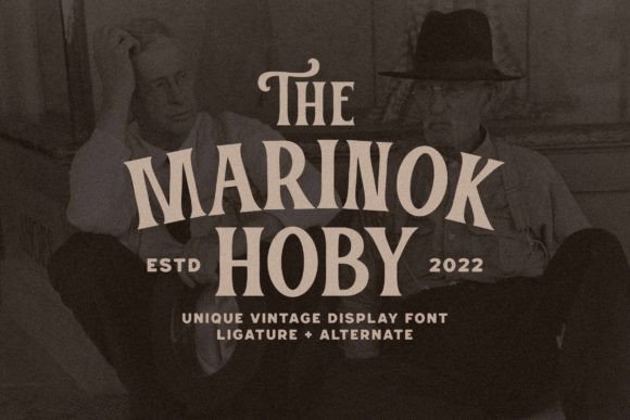 Marinok Hoby Font for Vintage Branding