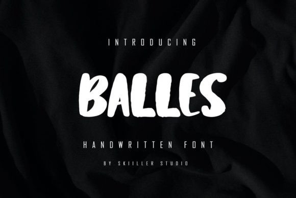 Modern Display Font: Balles