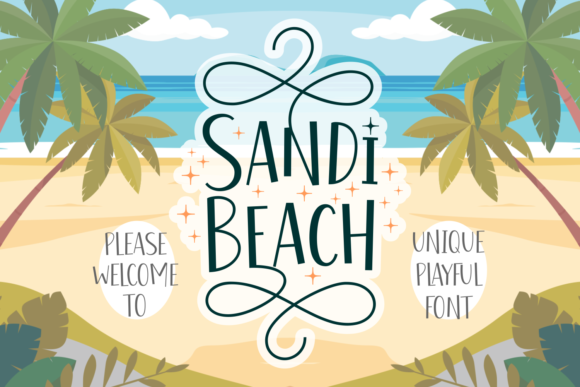 Sandi Beach Font for Creative Brands