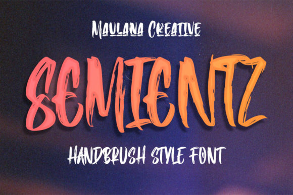 Semientz: A Cool Display Font for Creative Projects