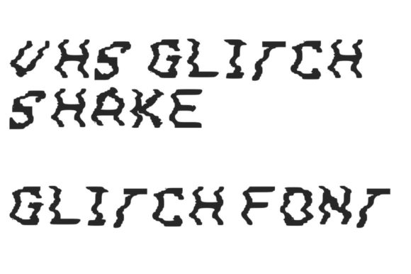 VHS Glitch 3 Shake Font