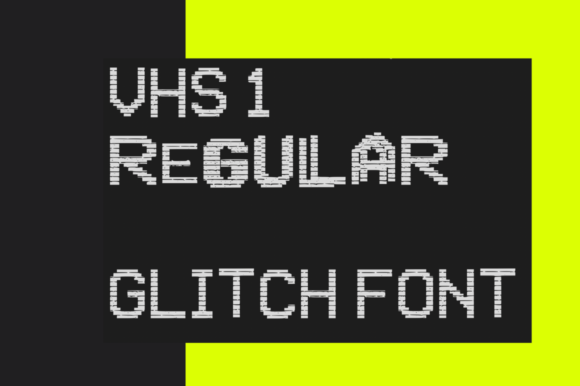 VHS Glitch Font for Bold Branding