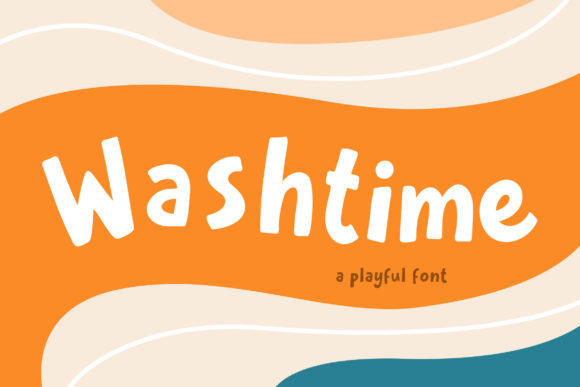Washtime Font for Creative Makers