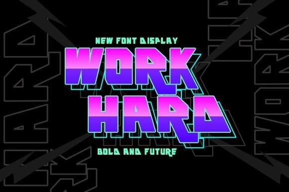 Work Hard: A Bold Font for Modern Design