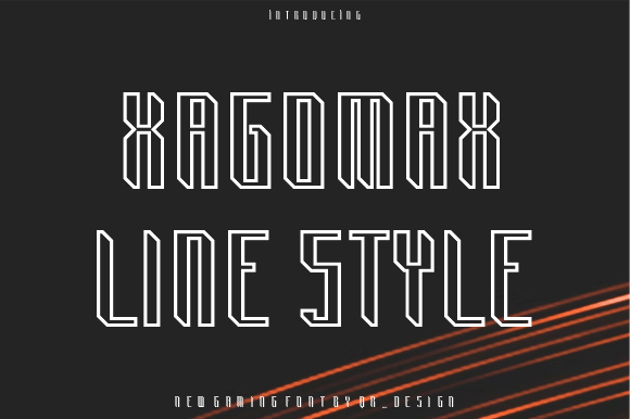 Xagomax Line Font