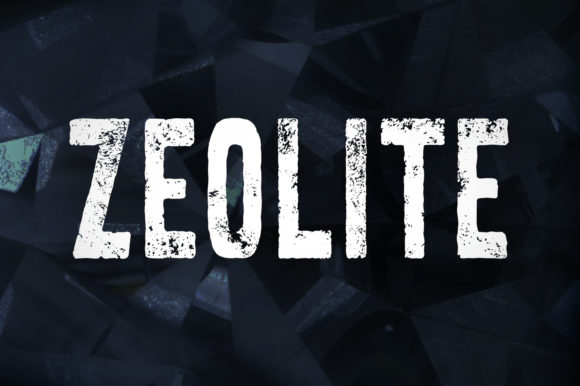Zeolite Font: Bold and Textured